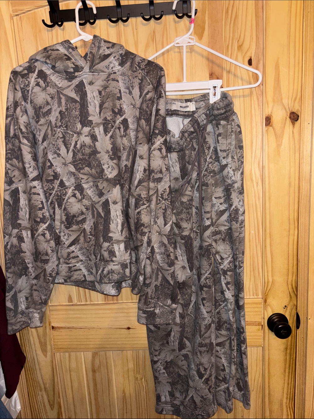 Hollister camo baggy sweat set